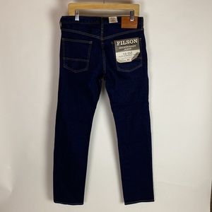 NWT Filson Co Muleskinner Mens Blue Stretch Denim 13 Oz Jeans Size 31 X 33